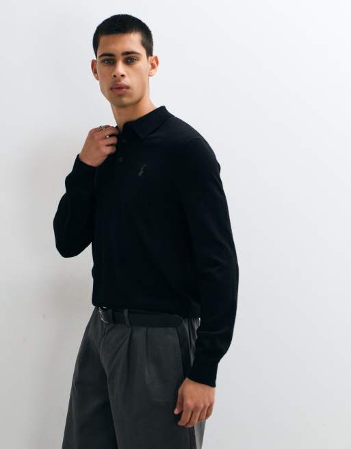 Polo Ralph Lauren Pullover mit Icon-Logo aus Merinowolle in Schwarz, 4 von 5