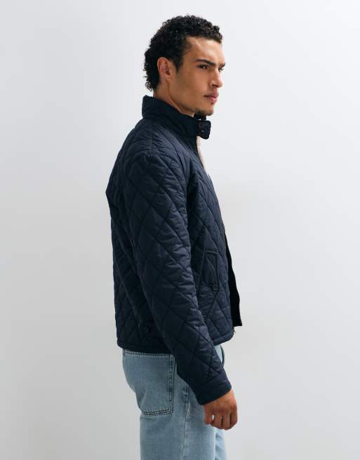Polo Ralph Lauren quiltad vindjacka med logga i marinblått, 5 av 5
