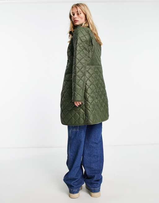 Polo Ralph Lauren quilted coat in olive green | ASOS