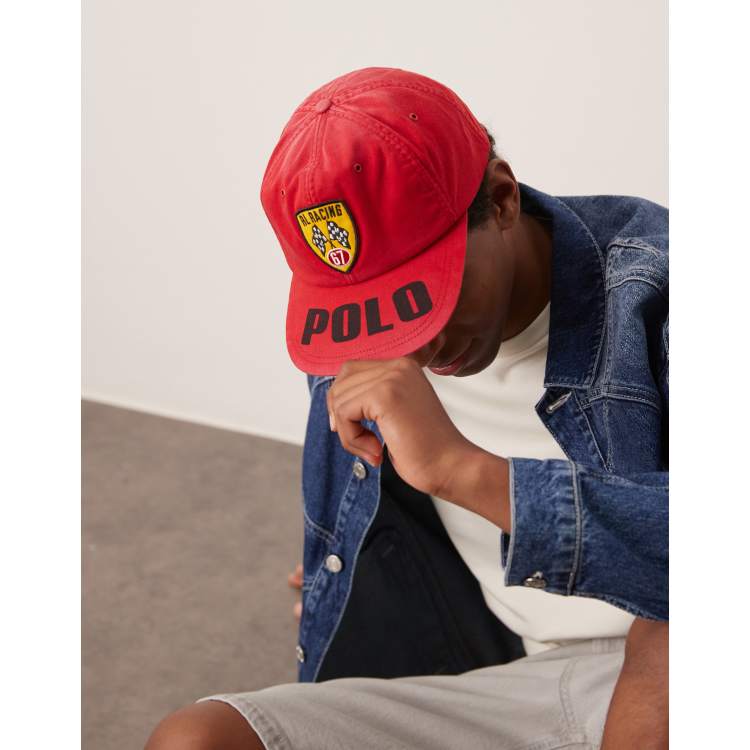 Polo Ralph Lauren racing vintage logo lightweight cotton twill