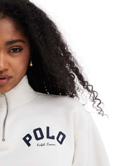 Polo Ralph Lauren - Råhvid sweatshirt med halv lynlås - Del af sæt, 2 af 4