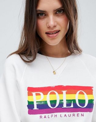 polo ralph lauren rainbow logo sweatshirt