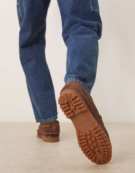 Polo Ralph Lauren Ranger deck boat shoes in dark brown, 4 of 4