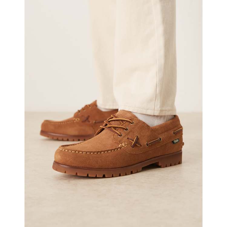 Polo Ralph Lauren Ranger deck boat shoes in tan | ASOS