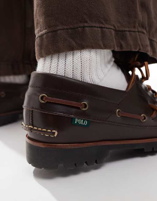Polo Ralph Lauren – Ranger Deck – Brązowe buty żeglarskie | ASOS