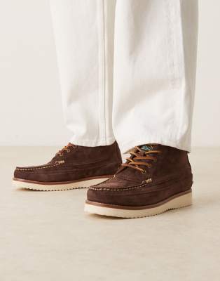 Polo Ralph Lauren Ranger suede work boot in dark brown