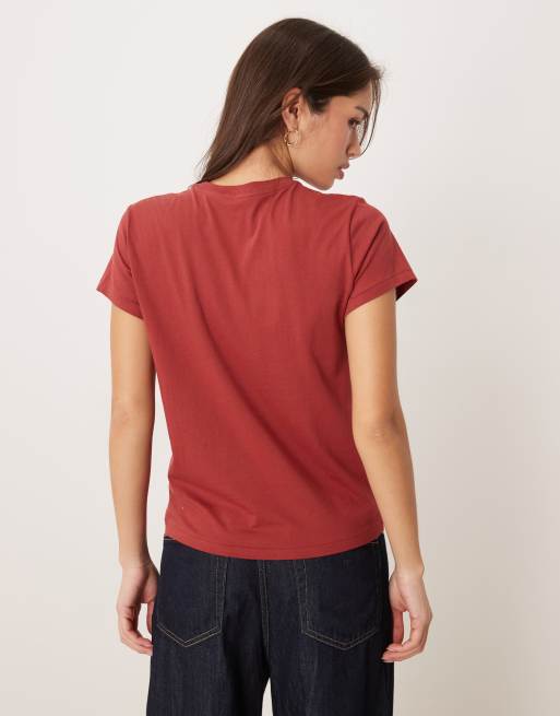Polo Ralph Lauren - Rød T-shirt med rund hals og logoikon, 3 af 4
