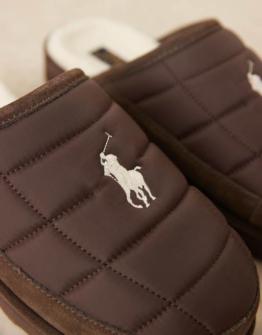Polo Ralph Lauren - Reade - Chaussons matelassés - Marron, 3 de 4