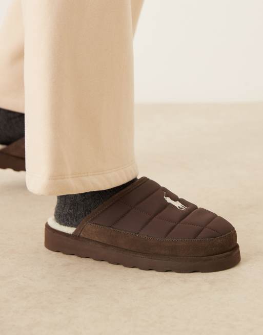 Polo Ralph Lauren - Reade - Chaussons matelassés - Marron, 4 de 4