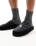 [Polo Ralph Lauren] Polo Ralph Lauren Reade chunky slippers with icon logo in black 40 BLACK NYLON W/ WHITE