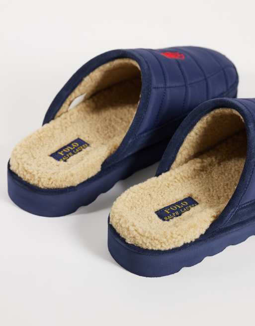 Polo Ralph Lauren Reade hjemmesko med ikonlogo i navy, 4 af 4