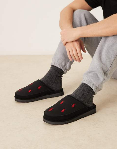 Polo Ralph Lauren - Reade - Pantoffels met icoonlogo in zwart - view 1