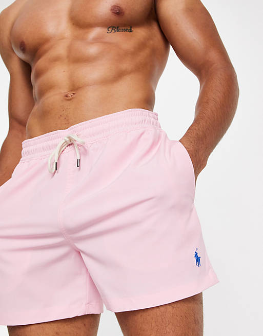 Polo Ralph Lauren polyester swim shorts in pink - PINK