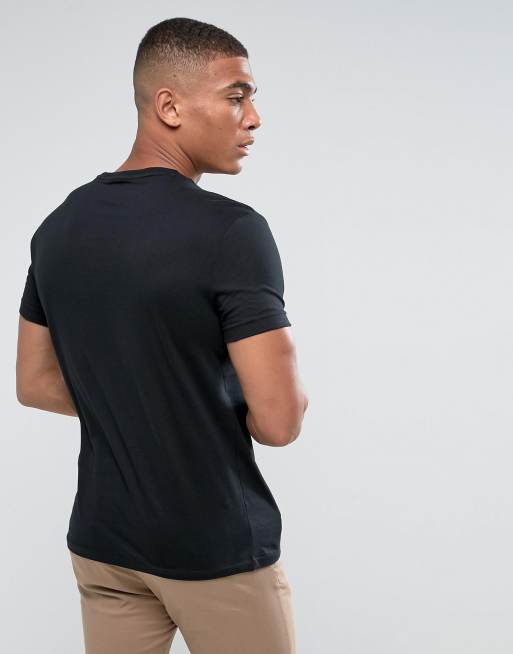 black polo neck t shirt