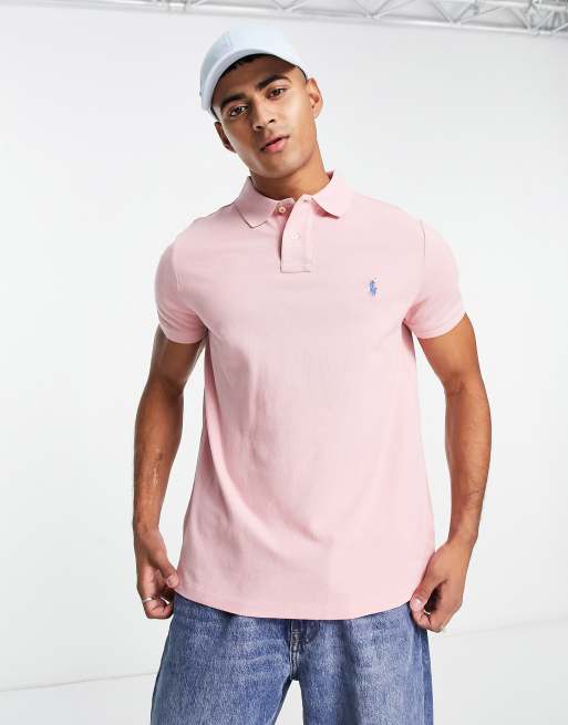 Penguin Mens Polo Shirt XL Dark Pink Heritage Slim Fit Pique