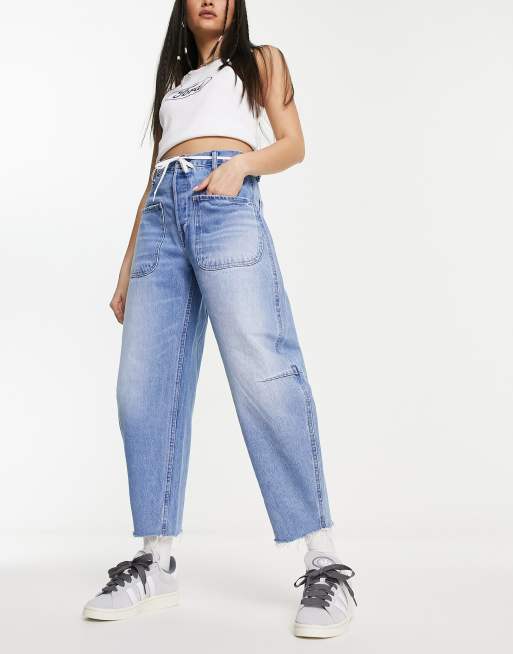 ASOS WHITE carrot leg jean