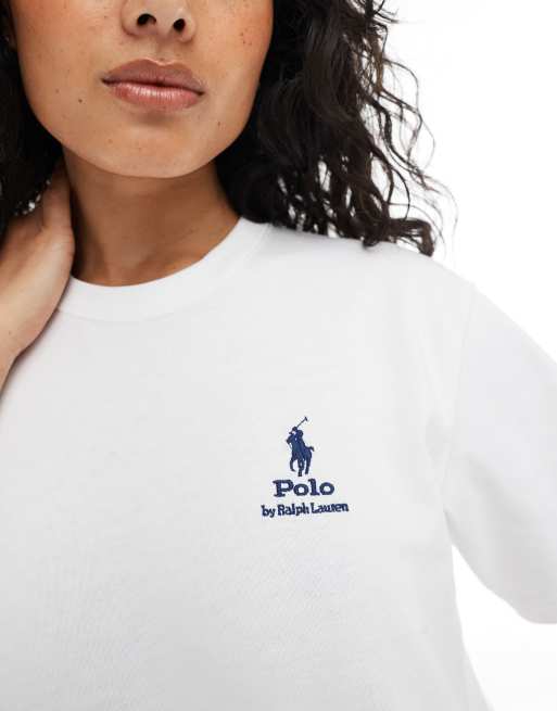 【POLO】Polo Ralph Lauren Chest Logo Regular T-shirt RALPH LAUREN Polo Men's Crewneck T-Shirt (X-Large Ink
