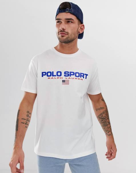 Polo Ralph Lauren retro sport capsule logo t-shirt custom regular fit in white - view 1