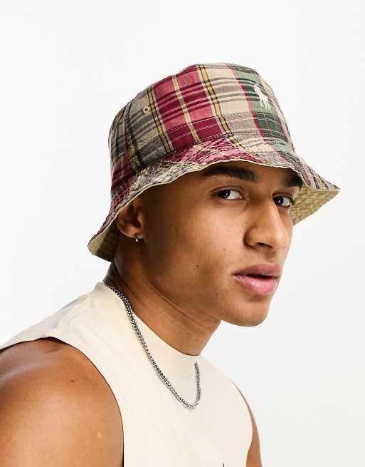 Polo on sale plaid hat