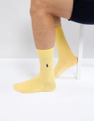 yellow ralph lauren socks