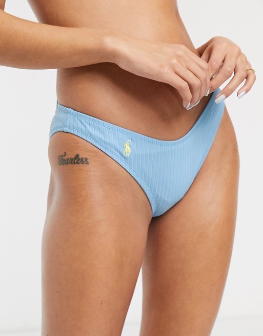 Polo Ralph Lauren Ribbed V Shape Bikini Bottom