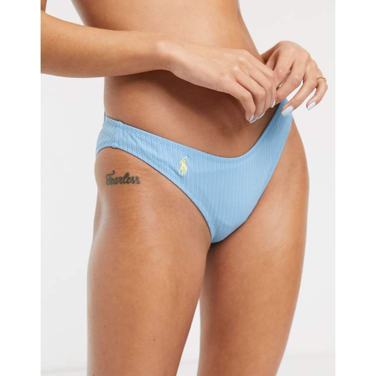 Polo Ralph Lauren Ribbed V Shape Bikini Bottom