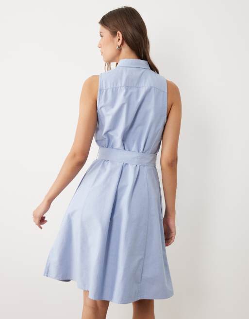 Polo Ralph Lauren - Robe chemise de jour sans manches - Bleu clair, 4 de 4