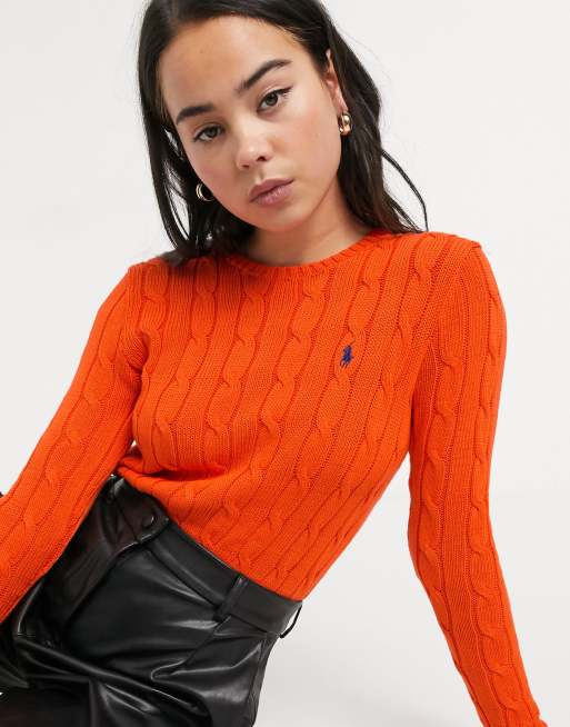 Orange ralph lauren clearance jumper