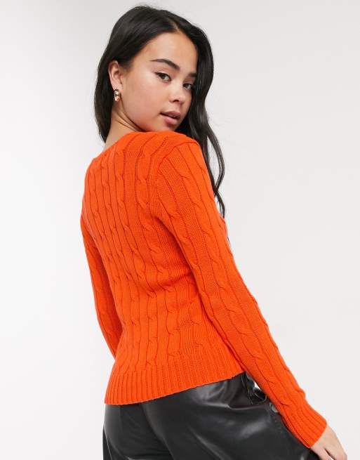 Orange ralph hotsell lauren jumper