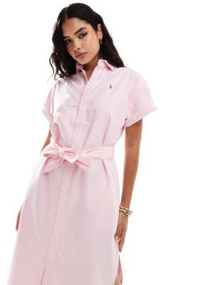 Ralph Lauren イブニングドレス pink blossom POLO RALPH LAUREN（ポロ ラルフ ローレン）の「リネン ラップ