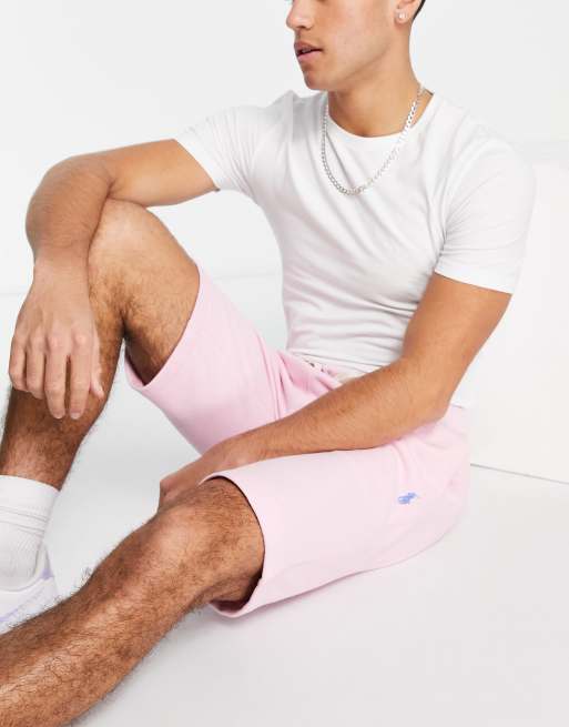 Polo Ralph Lauren – Różowe szorty dresowe z logo – część zestawu – PINK