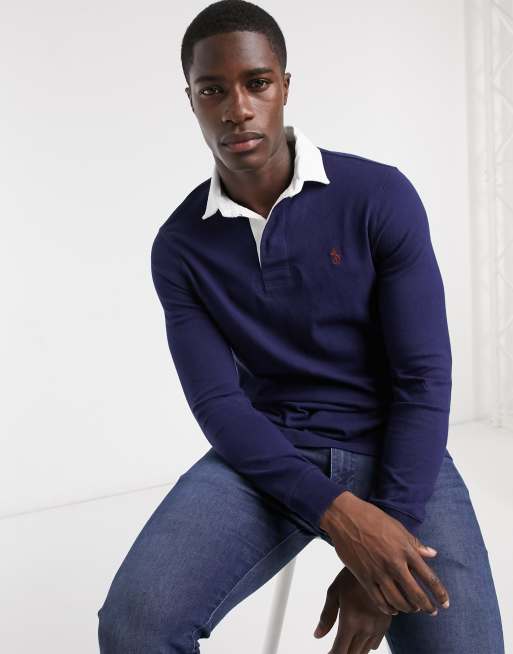 Polo Ralph Lauren rugby polo shirt in navy | ASOS