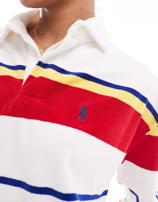 Polo Ralph Lauren rugby polo with logo in stripe, 4 of 4