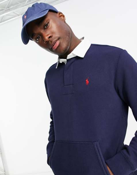 Polo Ralph Lauren - Rugby-sweatshirt met iconisch logo in marineblauw - view 1