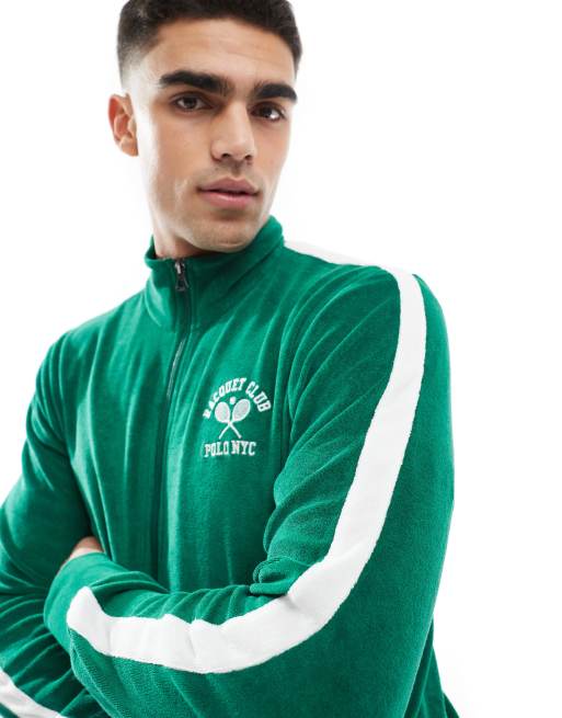 Polo Ralph Lauren run club P-wing logo taped sleeve cotton