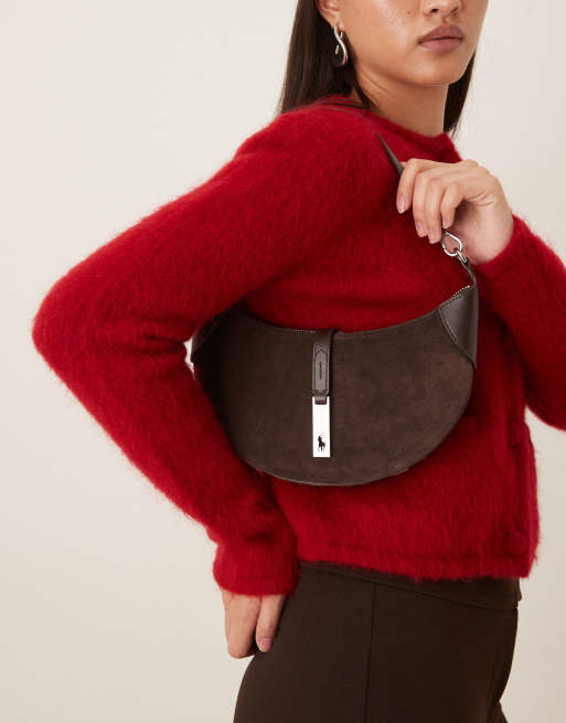 Polo Ralph Lauren - Sac bandoulière en daim - Marron, 2 de 4