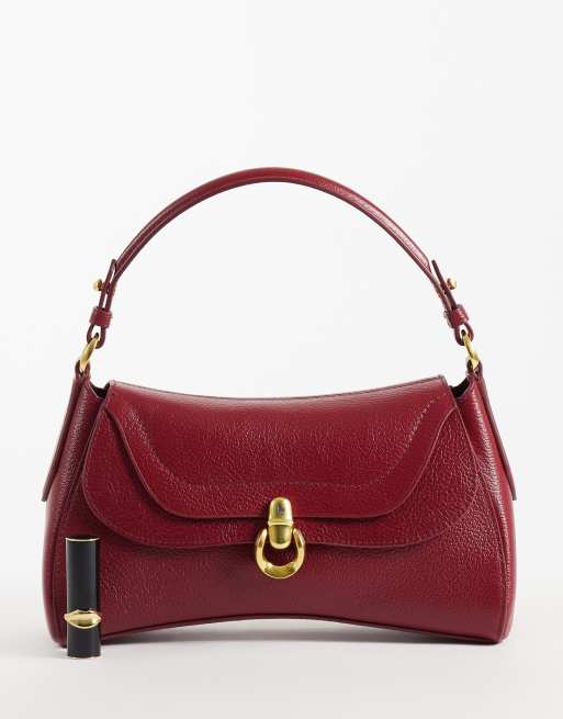 Polo Ralph Lauren - Sac en cuir avec boucle - Bordeaux, 2 de 4