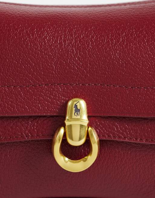 Polo Ralph Lauren - Sac en cuir avec boucle - Bordeaux, 3 de 4