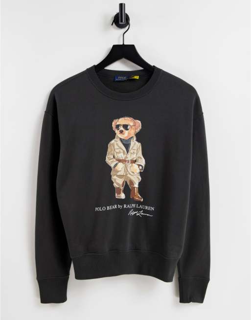 Black polo bear discount sweatshirt