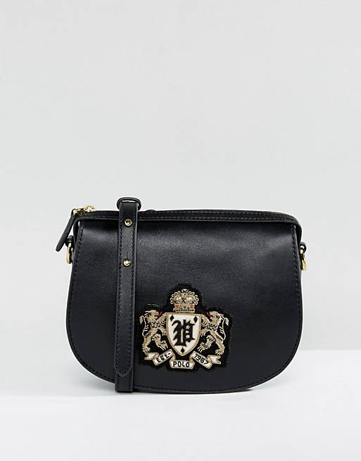 Polo Ralph Lauren – Satteltasche aus Leder mit Wappen
