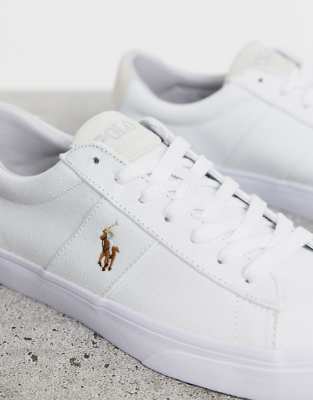 ralph lauren white sneakers womens