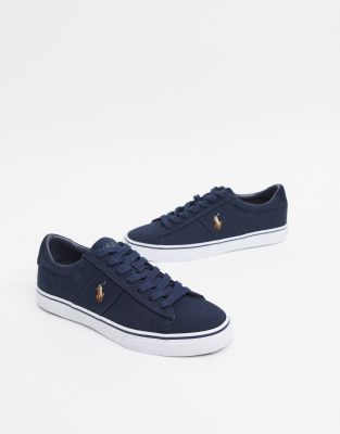 polo ralph lauren sayer canvas trainer black