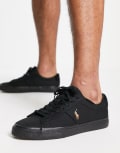 Polo Ralph Lauren Sayer sneakers in black with logo