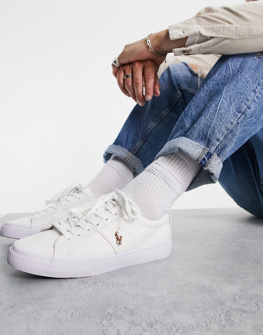 Polo Ralph Lauren Sayer Sneakers With Pony Logo In White
