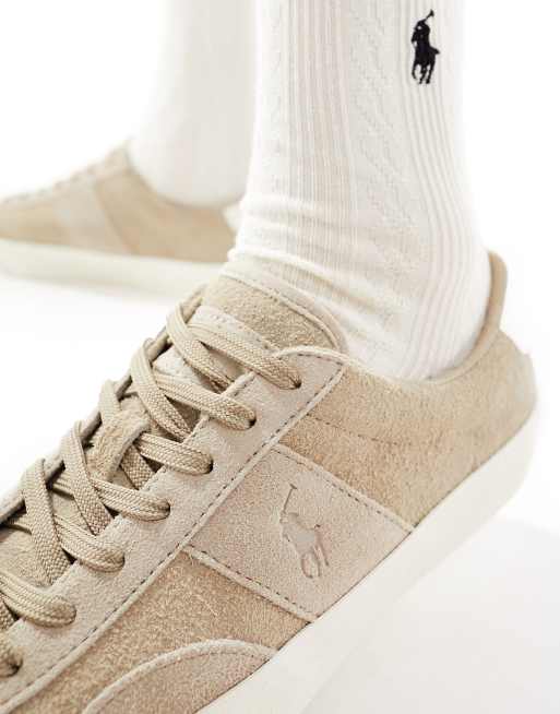 Polo Ralph Lauren Sayer Sport sneakers in tan suede ASOS