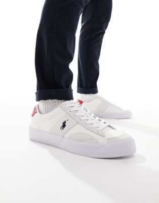 Polo Ralph Lauren Sayer Sport trainer in cream with pony logo