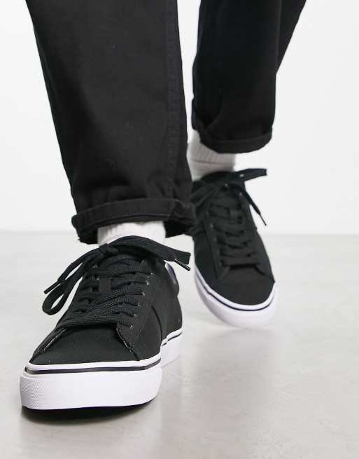 Polo Ralph Lauren sayer trainer in black with pony logo, 3 of 4