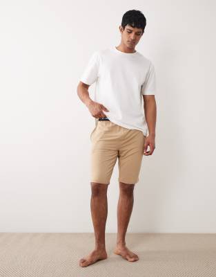 Polo - Schlaf-Shorts aus Jersey in Vintage-Khaki mit Wappenlogo-Bunt Bunt S