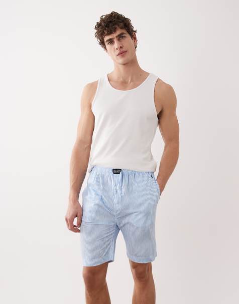 Polo Ralph Lauren – Schlaf-Shorts in Blau gestreift - view 1