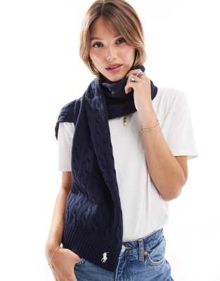 Sciarpa Rotonda Unisex In Lana - Colore Blu Navy, Modello Classico